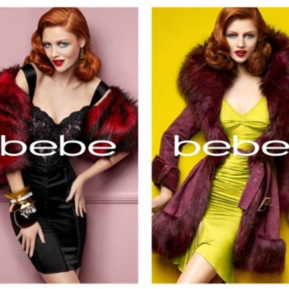Bebe Cropped Rabbit Fur Jacket - Picture 6 of 11